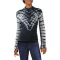 People Free People Psychedelic Thumb Hole Turtleneck Tie Dye Top