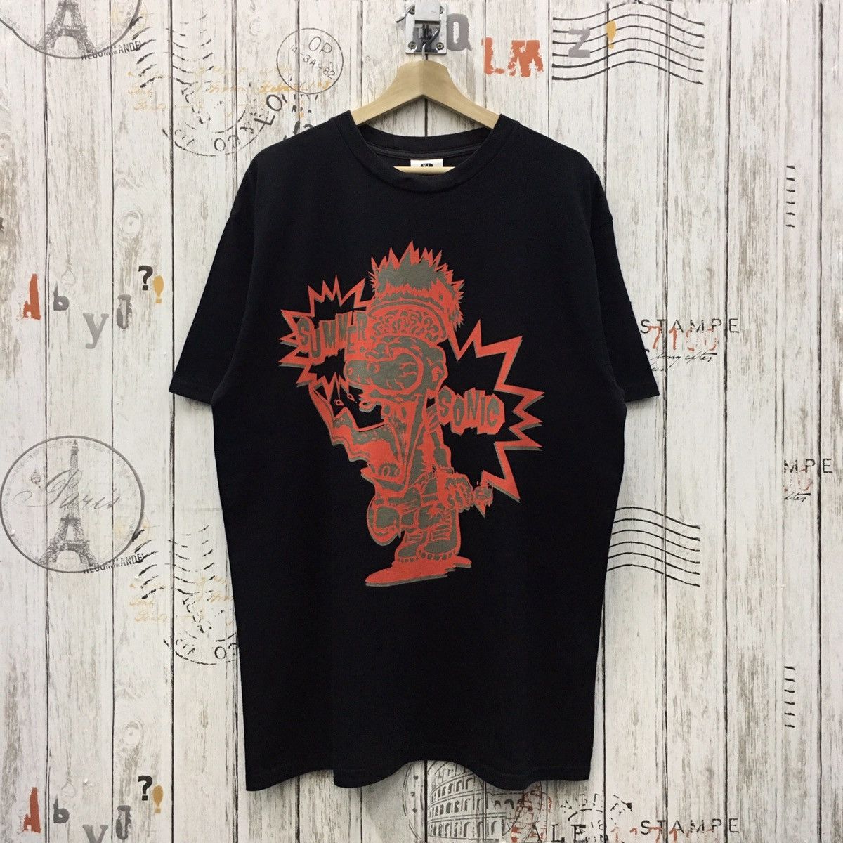 Japanese Brand Rare Vintage 2000 Summer Sonic Tee Hoodie, Sweatshirt | FlexRushtees.com