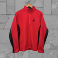 Vintage Spyder Men S Sweater Half Zip Fleece Lined Pullover Cozy Red Size L