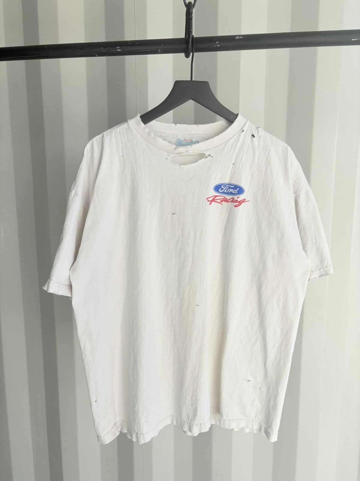 Vintage Thrashed Ford Racing Sun Faded Shirt Distressed Erd Grunge Hoodie, Sweatshirt | FlexRushtees.com