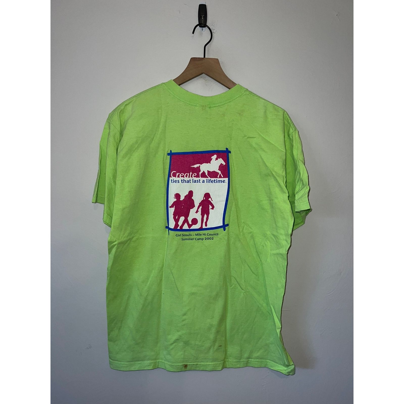Anvil Vintage Girl Scouts Shirt Mile Hi Council Summer Camp Tee L Hoodie, Sweatshirt | FlexRushtees.com