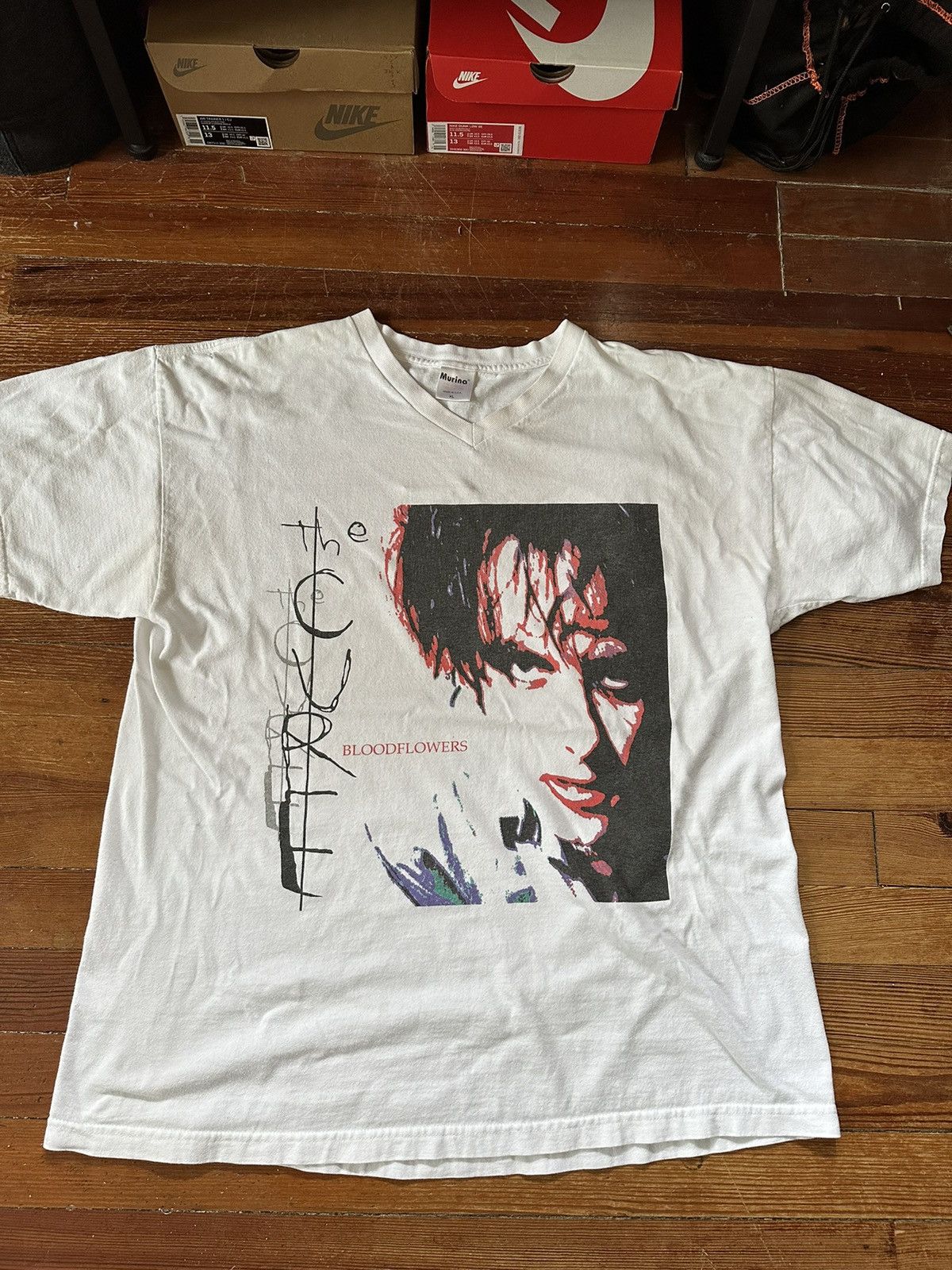 Vintage The Cure Blood Flowers Tee Hoodie, Sweatshirt | FlexRushtees.com