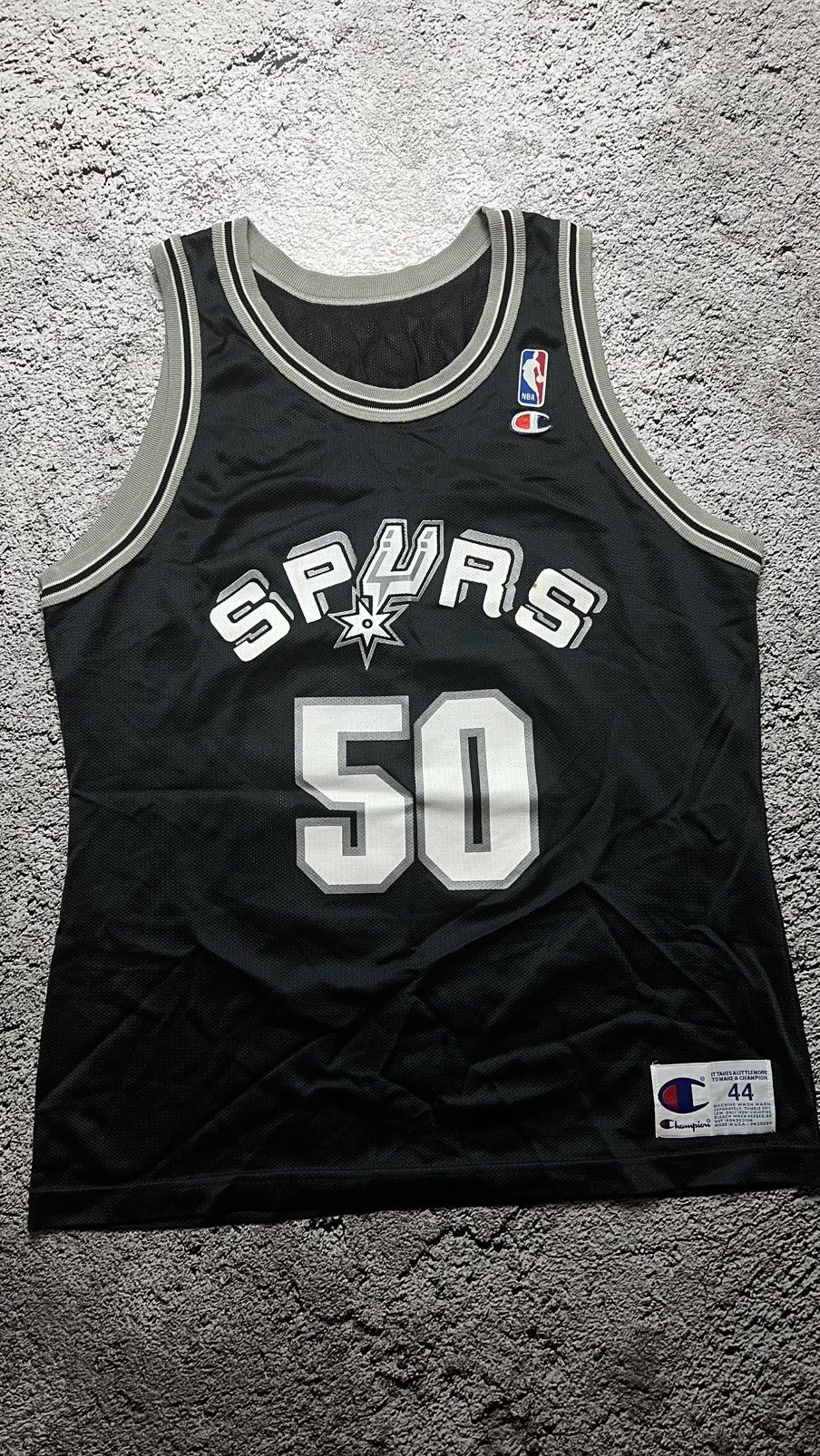 Nba X Vintage Vtg 90 S San Antonio Spurs David Robinson Champion Jersey