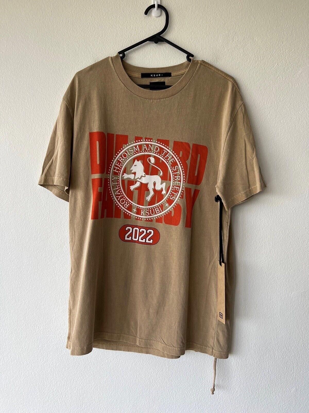 New Ksubi Medium M Tee Shirt T Top Die Hard Fantasy Kash Tan Hoodie, Sweatshirt | FlexRushtees.com