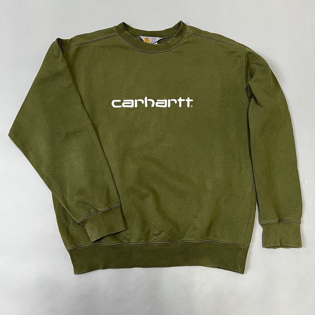 Carhartt Wip X Vintage Vintage Carhartt Sweatshirt Khaki Big Logo Y2k