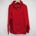 Zumiez Red Skateboarding Zip Up Fall Skate Hoodie Size Medium