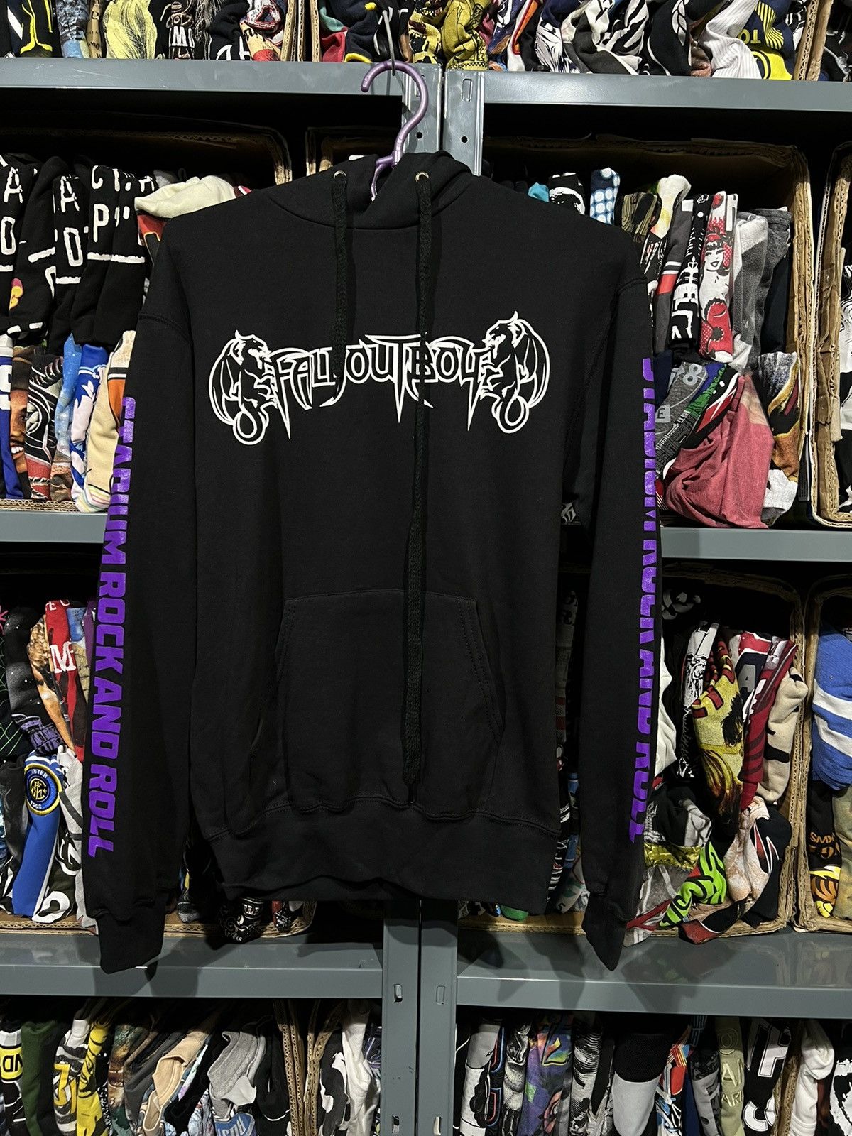 Band Tees Fall Out Boy Stadium Rock N Roll Hoodie Size S Sweatshirt | FlexRushtees.com