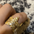 Dior Sea Garden Ring Gold Finish Metal With Resin Pearl