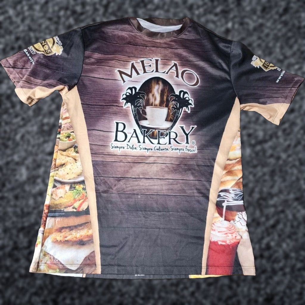 Vintage Mens Xs Melao Bakery Fl Spanish Latin Food All Over Print T Shirt