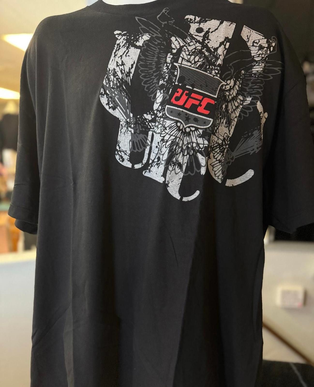 Y2k Ufc Eagle Wing Big Logo Black Nwt Deadstock T Shirt 2xl Hoodie, Sweatshirt | FlexRushtees.com