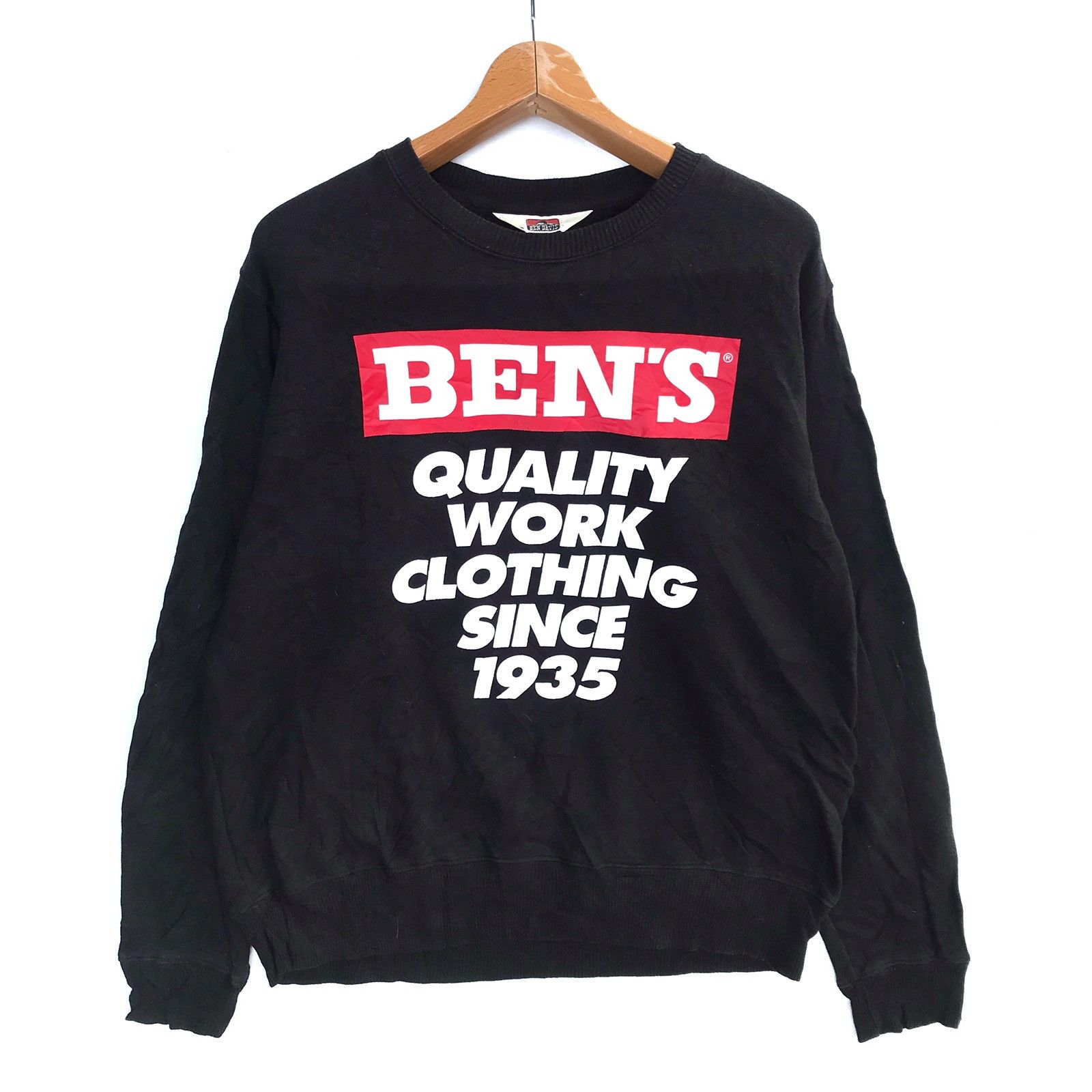 Ben Davis Last Drop Before Remove Rare Ben Davis Sweatshirt Spell Out Logo