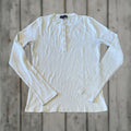 Crew J Crew Women S Henley T Shirt Size S Cream Ivory Ribbed Nwot