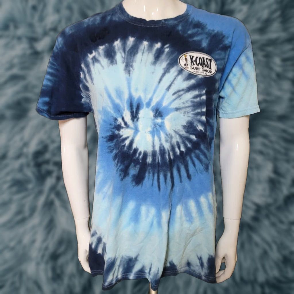 Vintage K Coast Surf Shop Ocean City Md Tie Dye T Shirt Xl Nice Surfer Surfing Beach Shirt Mens Grap