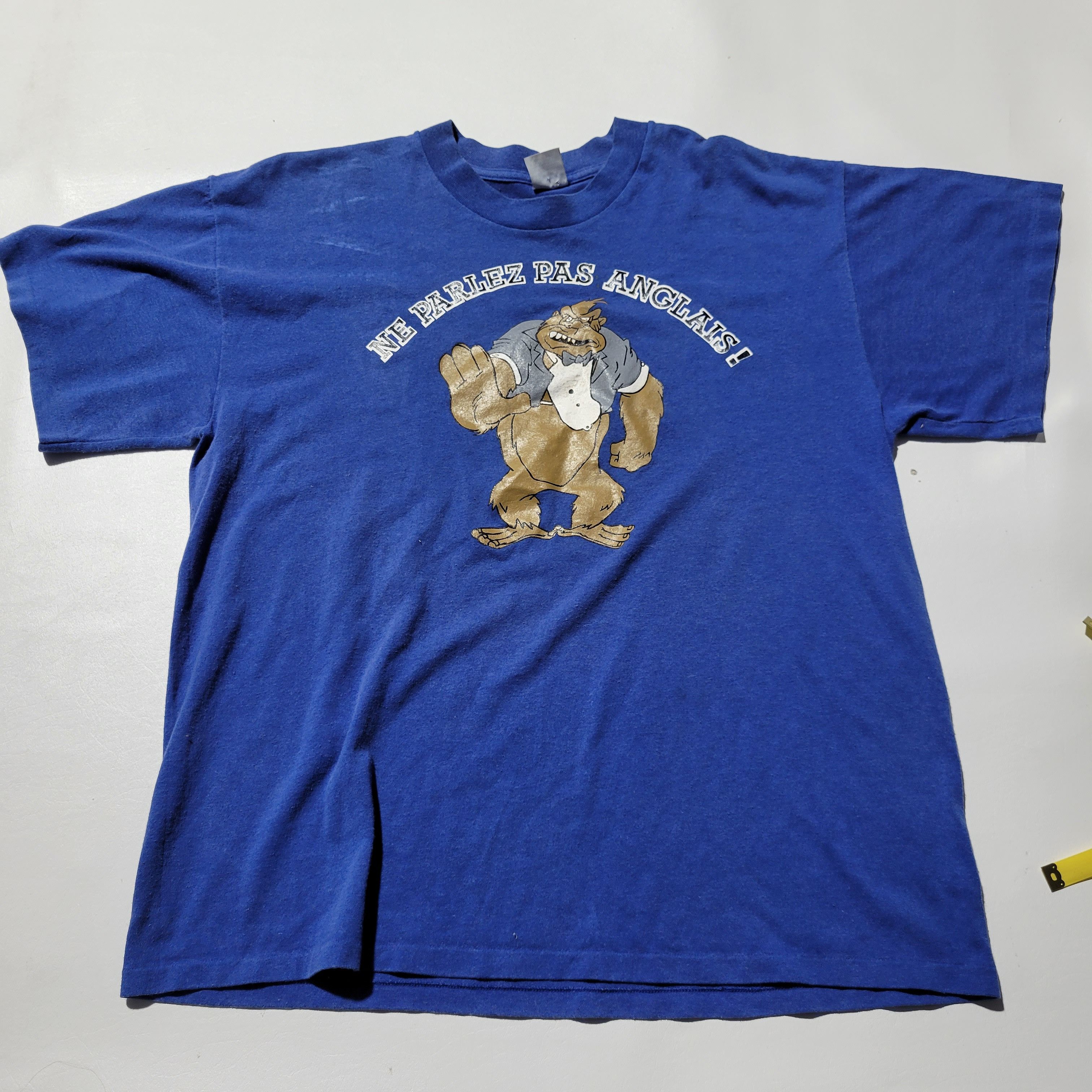 Vintage Vtg 1980 S 1990 S T Shirt French Ape Hoodie, Sweatshirt | FlexRushtees.com