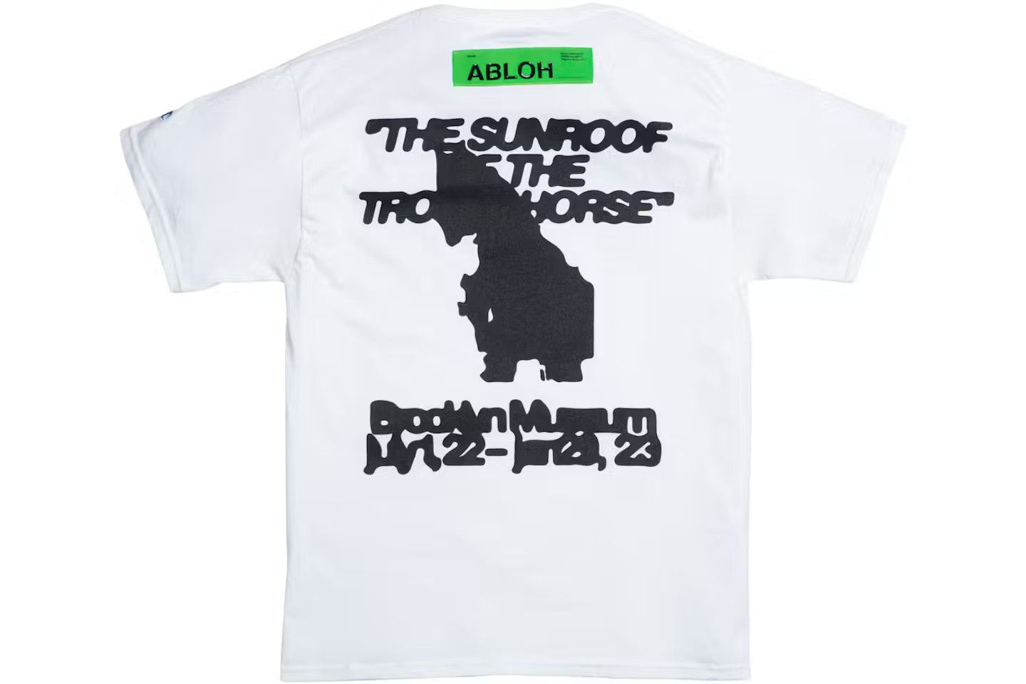 Champion Virgil Abloh Brooklyn Museum Fos Trojan Horse Tee Shirt L Hoodie, Sweatshirt | FlexRushtees.com