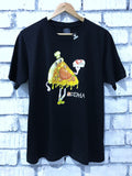 Maison Mihara Yasuhiro Pizza La Black T Shirt Hoodie, Sweatshirt | FlexRushtees.com