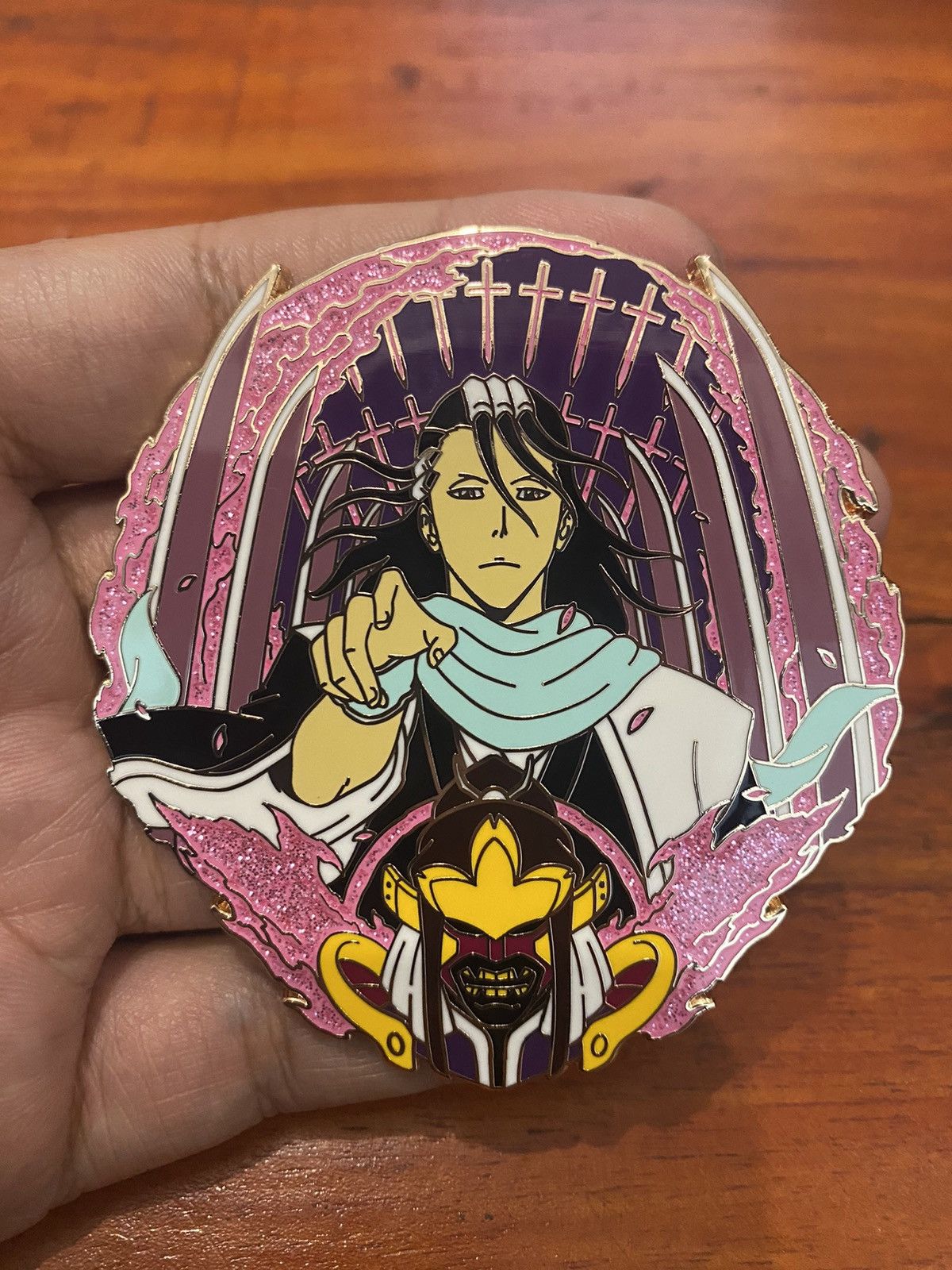 Anime Bleach Byakuya Kuchiki Limited Edition Hard Enamel Pin