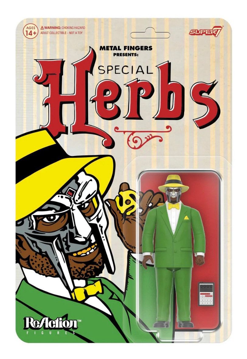 Mf Doom Super 7 Mf Doom Special Herbs Re Action Figure Brand New Ds