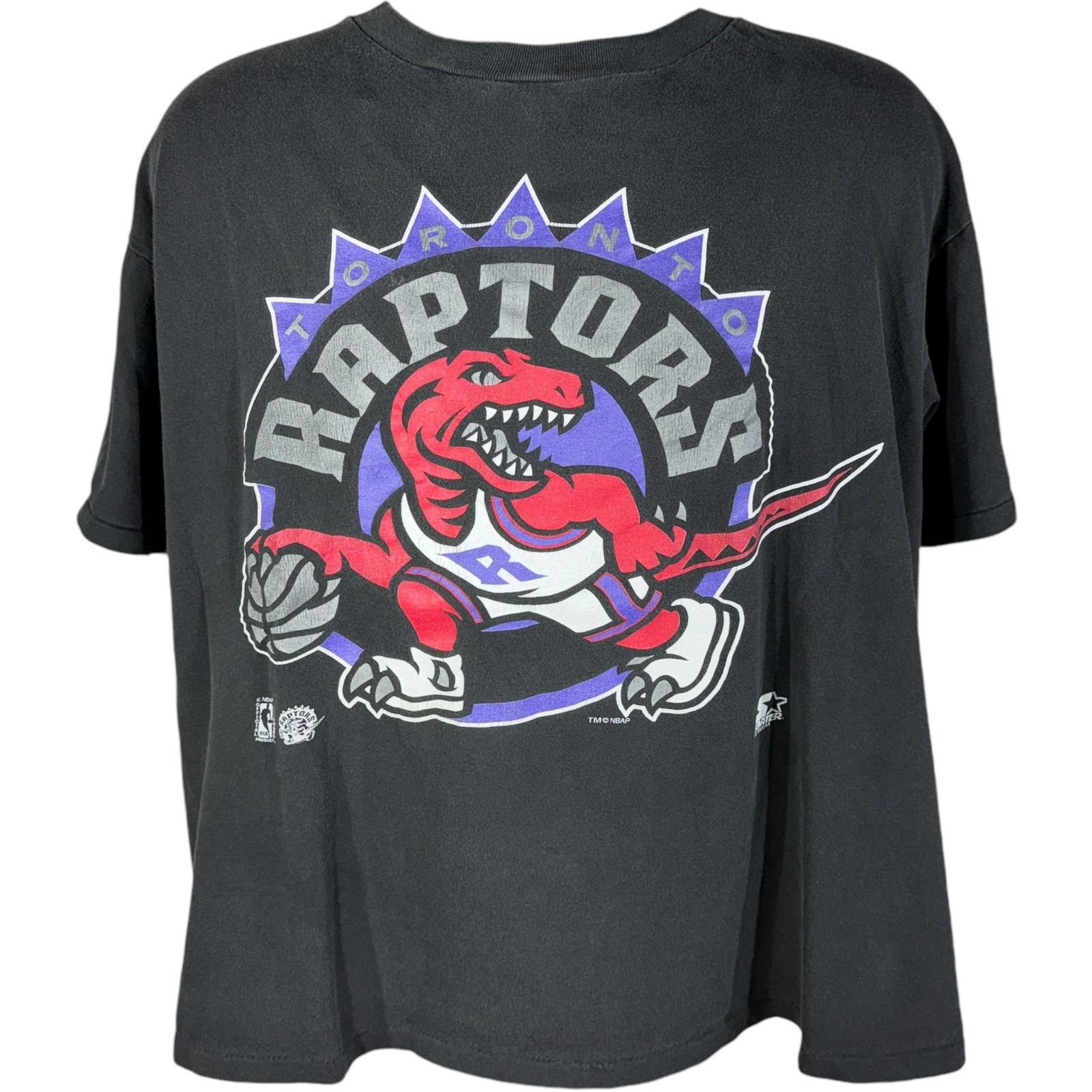 Vintage Starter Toronto Raptors Logo Nba Tee 90s