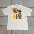 Vintage Lrg Lifted Research Group Men Shirt 2xl Beige Tee Read Mushrooms Graphic Print Crew Neck Sho