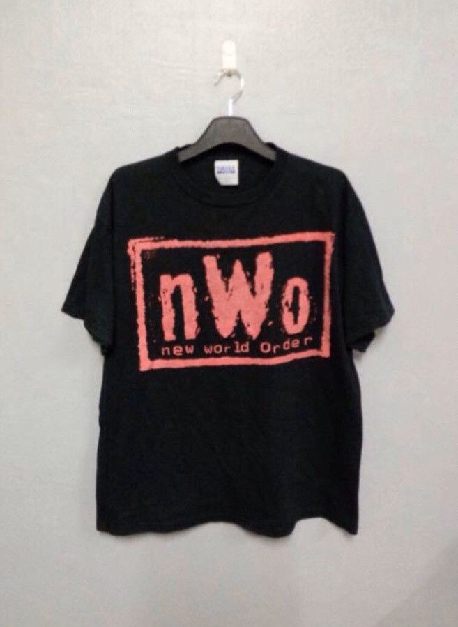 Vintage X Wcw Nwo Vintage New World Order Big Logo T Shirt Black Colour Hoodie, Sweatshirt | FlexRushtees.com