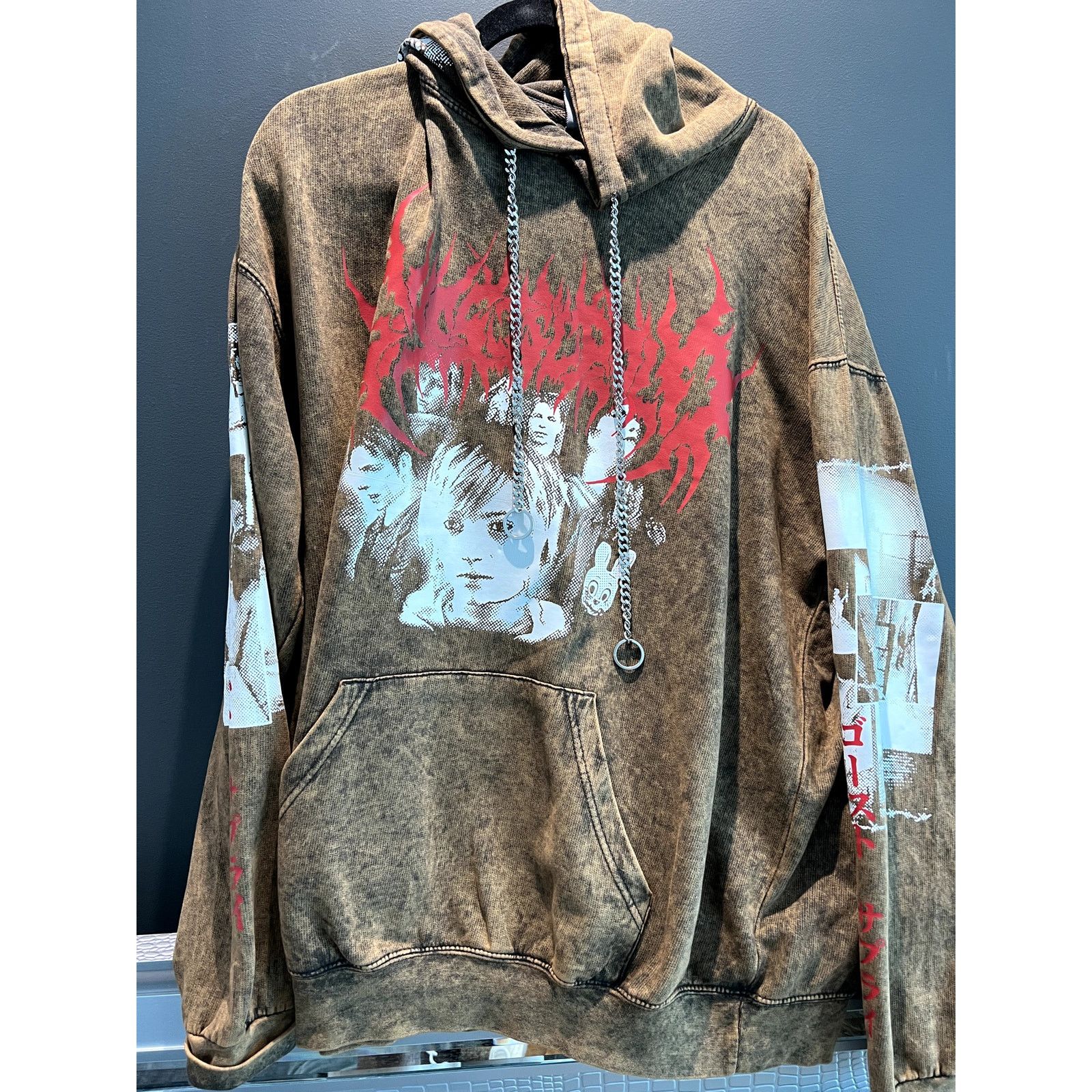 Other New Ghostsupply Silent Hill Hoodie W Chain Brown Acid Large