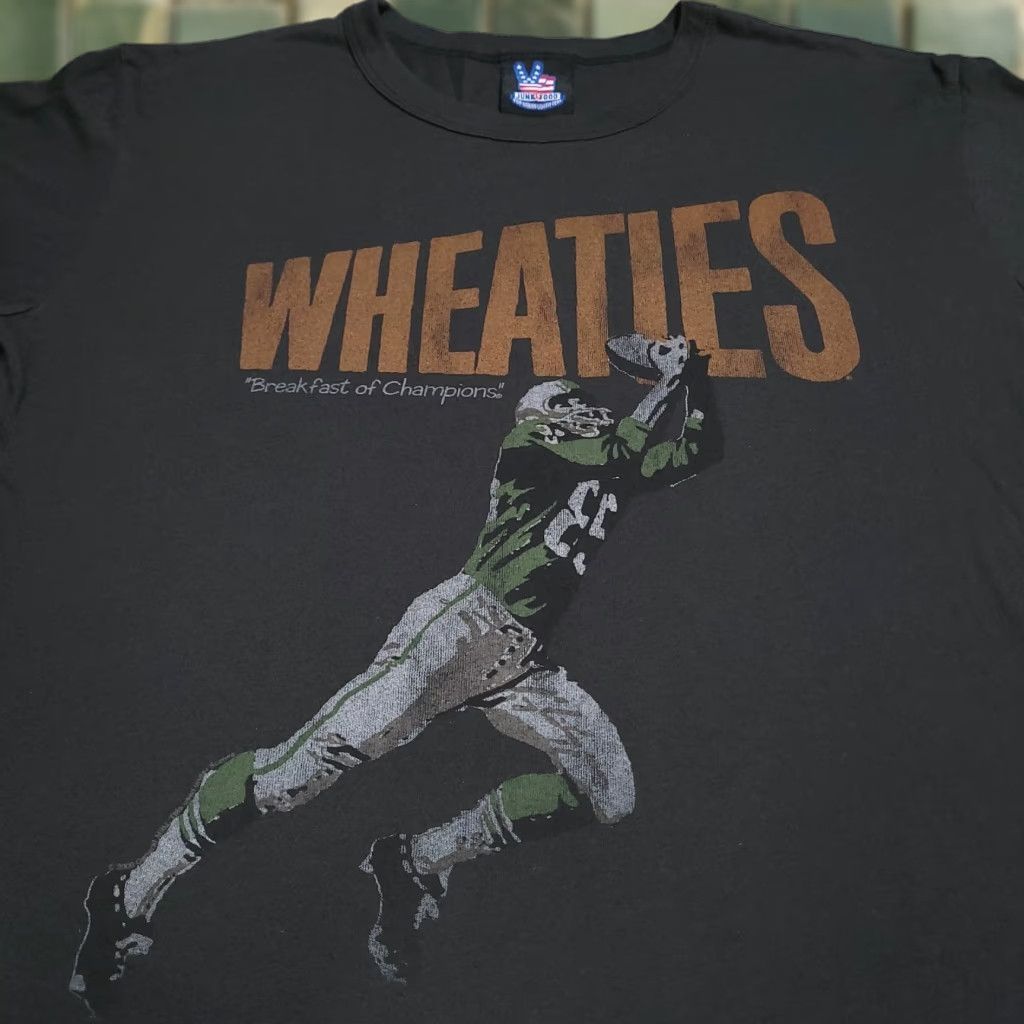 Food Vintage Junk Food Wheaties T Shirt Medium Multicolor Usa Football Mens