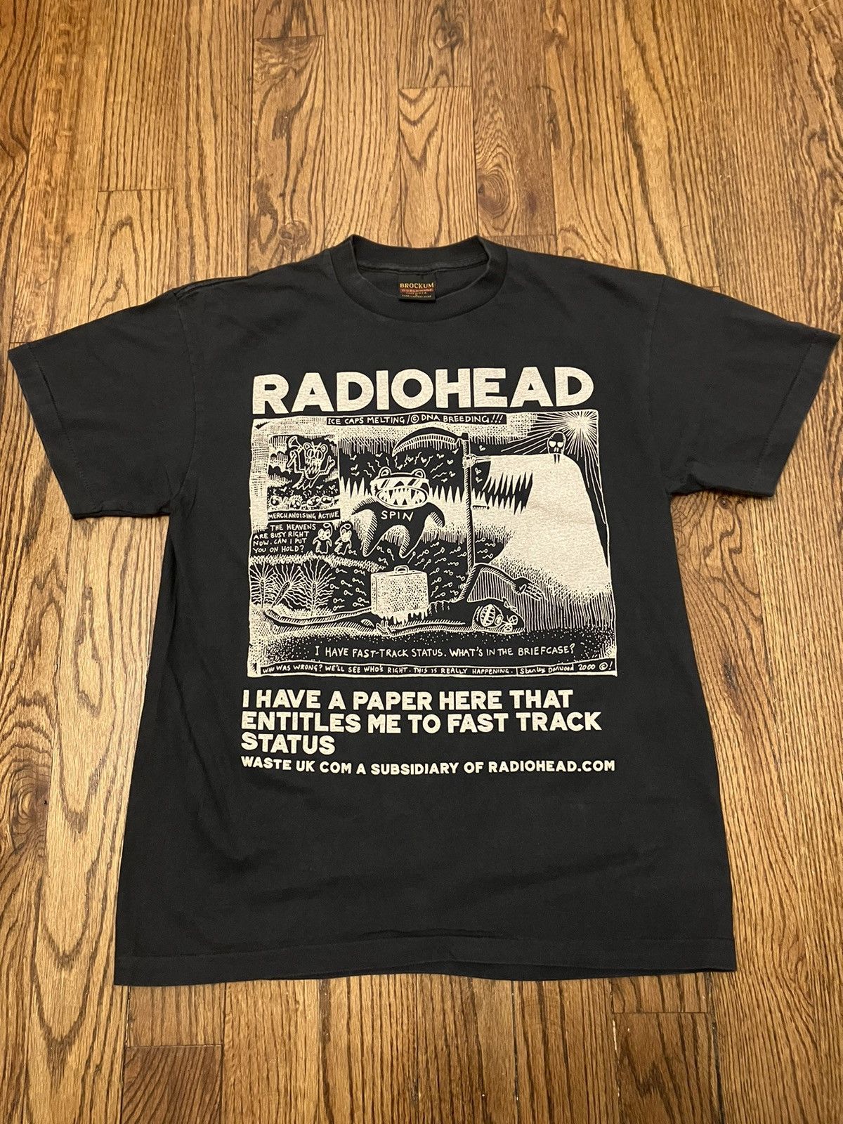 Brockum Grail Vintage Radiohead 2000 Ice Caps Tee W A S T E Uk Hoodie, Sweatshirt | FlexRushtees.com