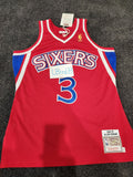 Nba Philadelphia 76ers Sixers Allen Iverson Game Jersey Rookie L