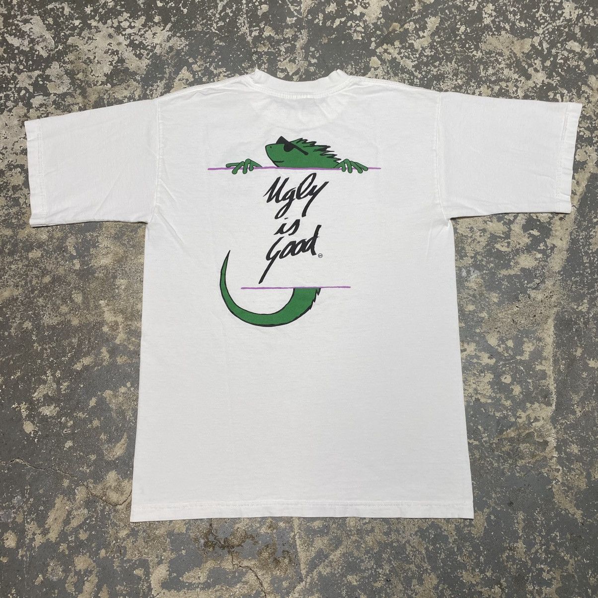 Vintage Iguana Wana Ugly Is Cool Funny Tshirt Hoodie, Sweatshirt | FlexRushtees.com