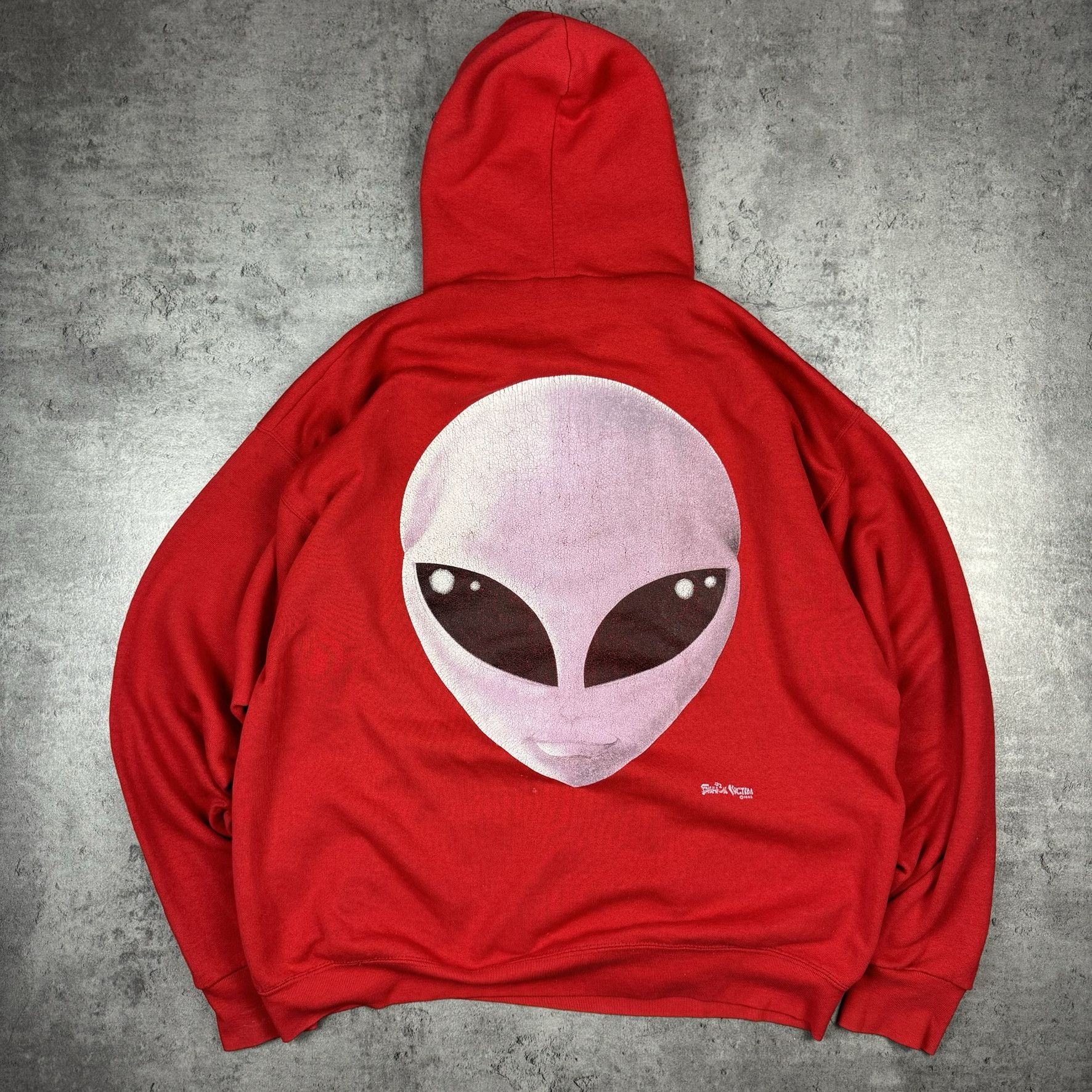 Fashion Victim X Vintage 1995 Fashion Victim Big Face Alien Tee