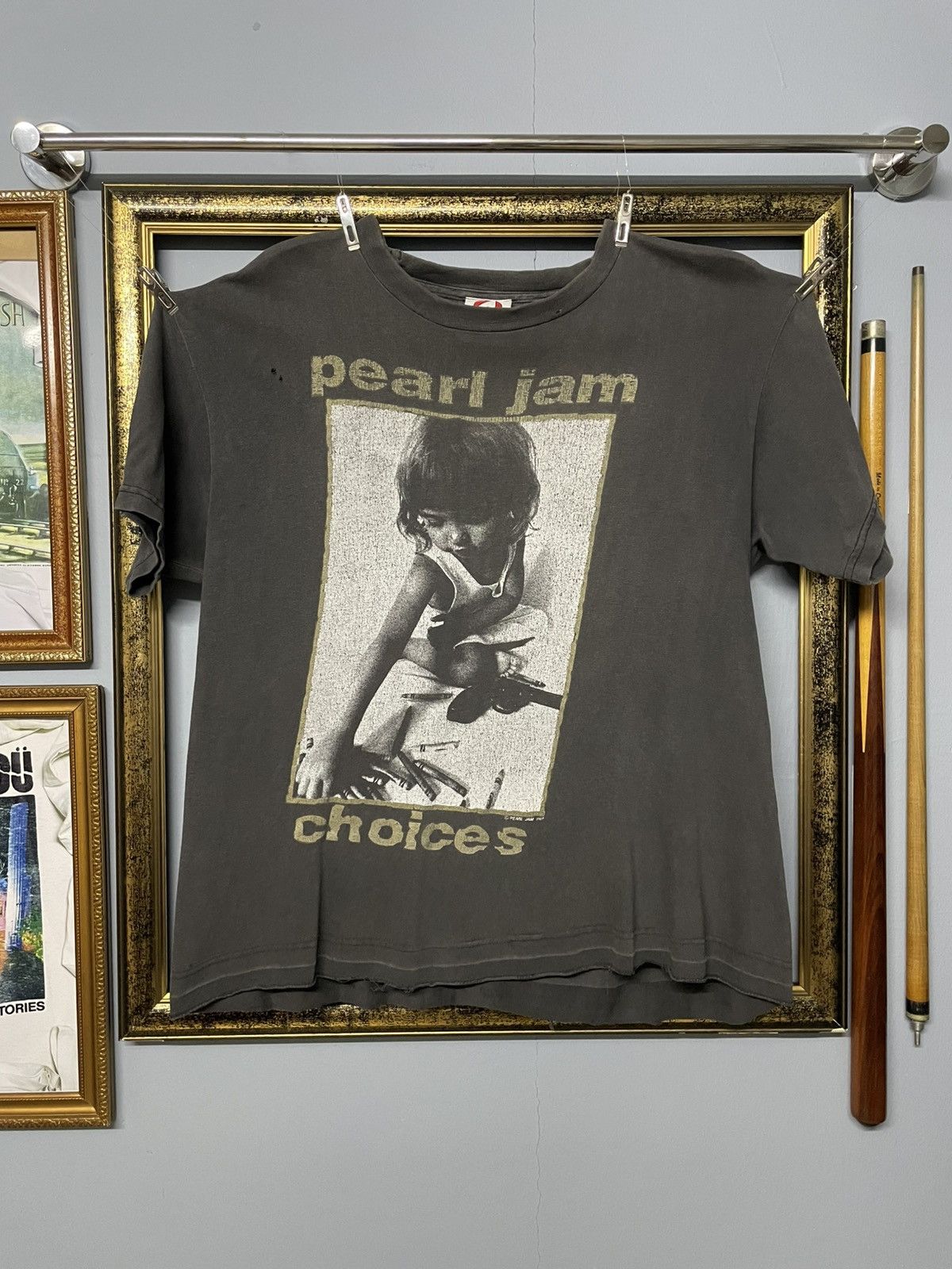Band Tees Vintage Og 1992 Pearl Jam Choises Sunfaded Distressed Tee Hoodie, Sweatshirt | FlexRushtees.com