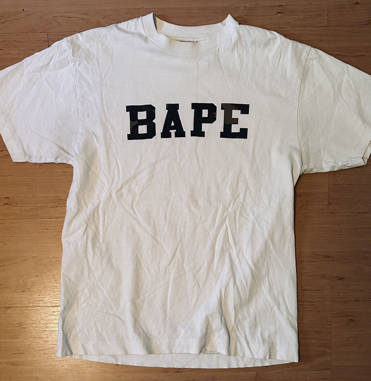 Woodland Camo Bape Tee Hoodie, Sweatshirt | FlexRushtees.com