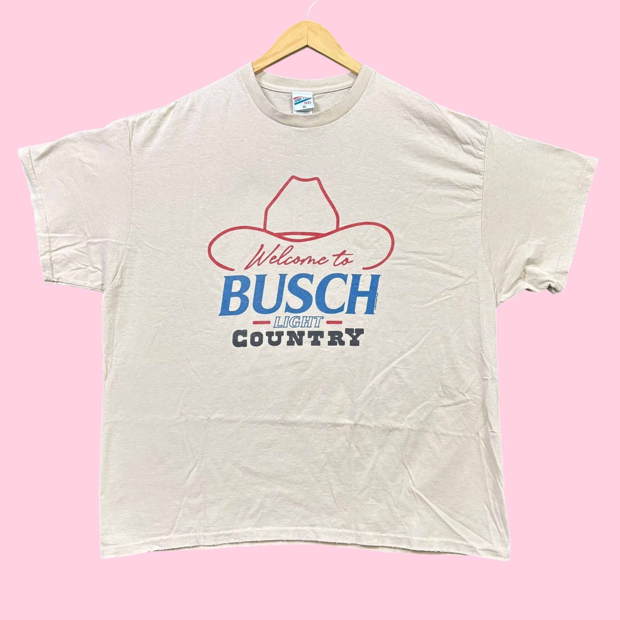 Junk Food Welcome To Busch Light Country Beer Poster Tee Xl Hoodie, Sweatshirt | FlexRushtees.com