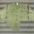 Vintage Boy Scouts Of America Shirt Youth Green Sanforized Uniform Bsa 50s 60s