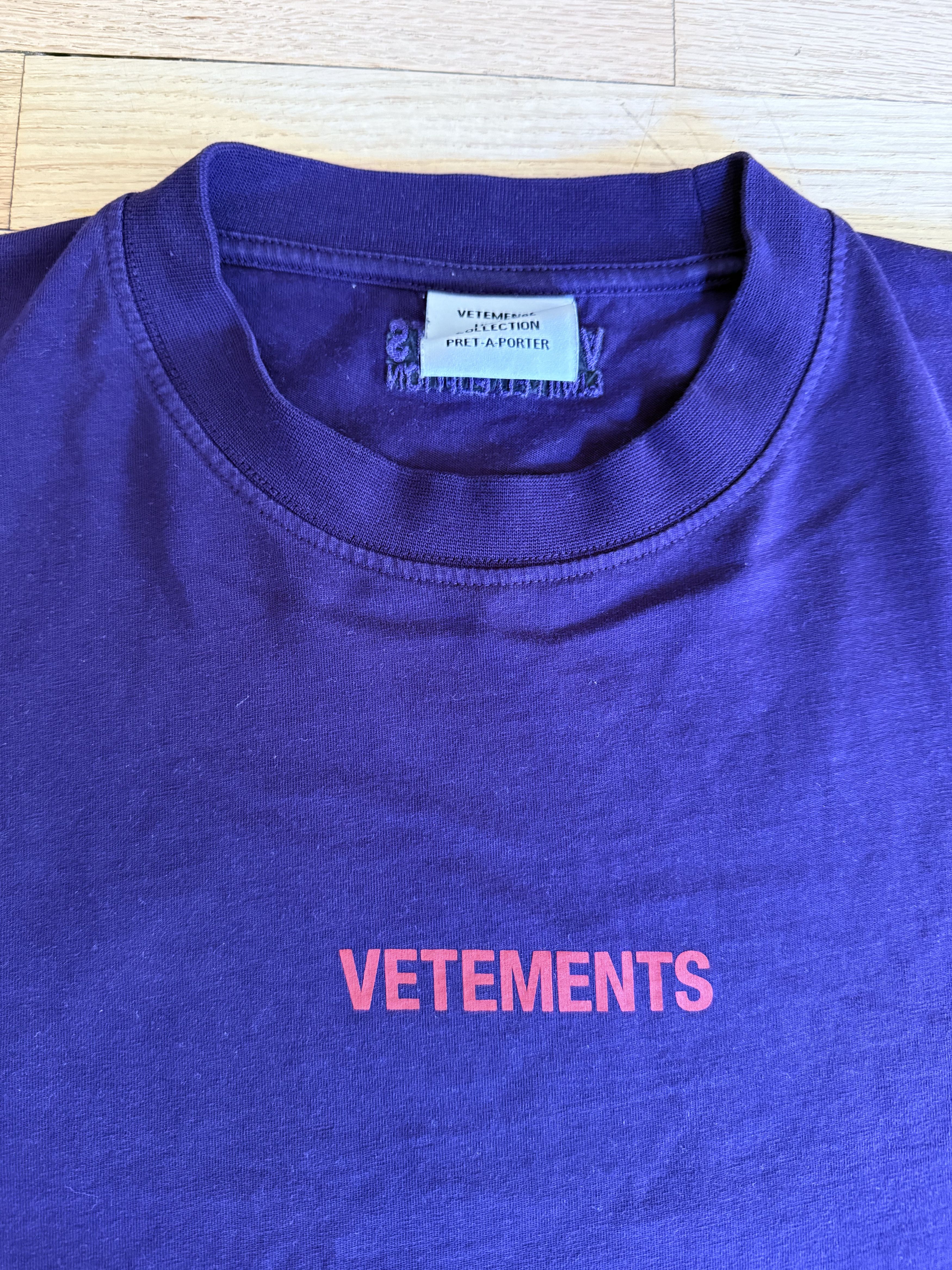 Vetements Logo Shirt Hoodie, Sweatshirt | FlexRushtees.com