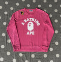 Bape College Logo Crewneck Sweatshirt T-Shirts, Hoodie | FlexRushtees.com