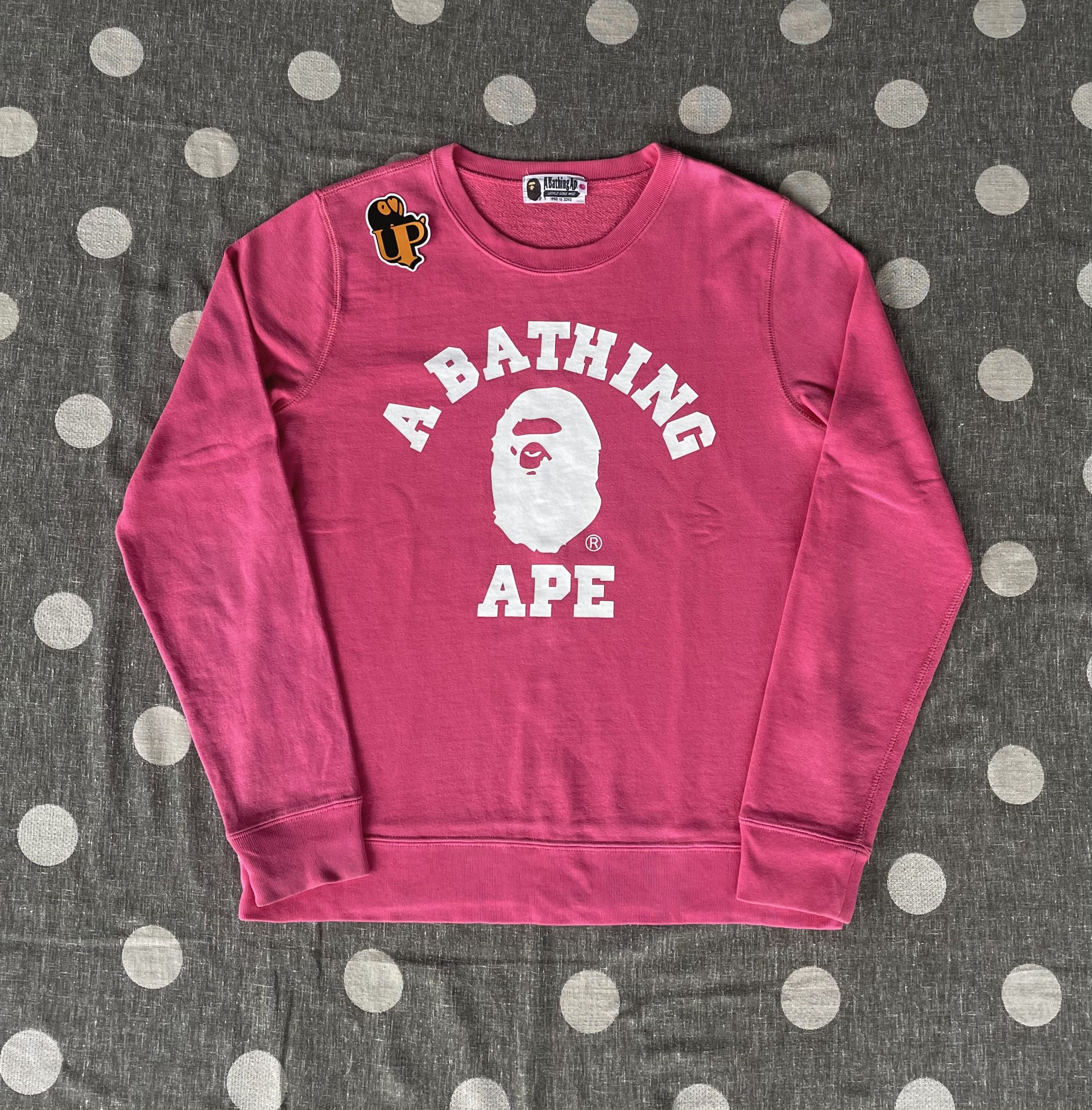 Bape College Logo Crewneck Sweatshirt T-Shirts, Hoodie | FlexRushtees.com