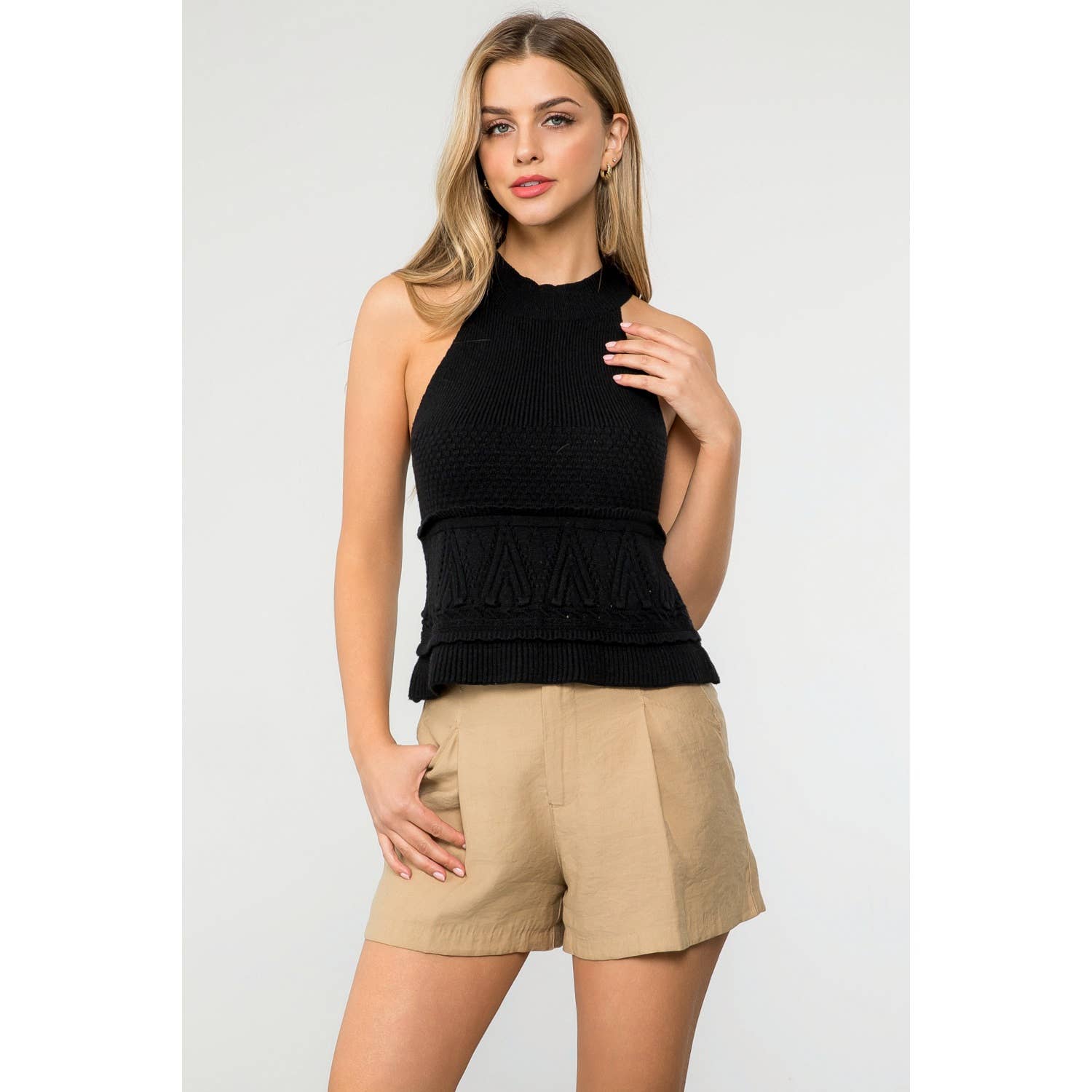 Halter Knitted Top