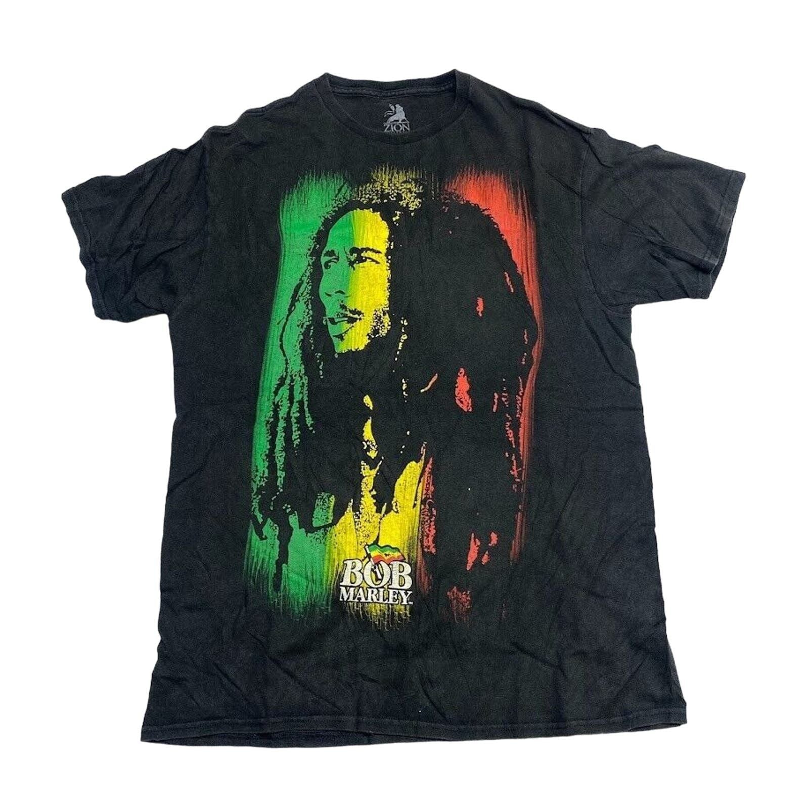 Marley Bob Marley Graphic Music Tee Thrifted Vintage Style Size L Hoodie, Sweatshirt | FlexRushtees.com