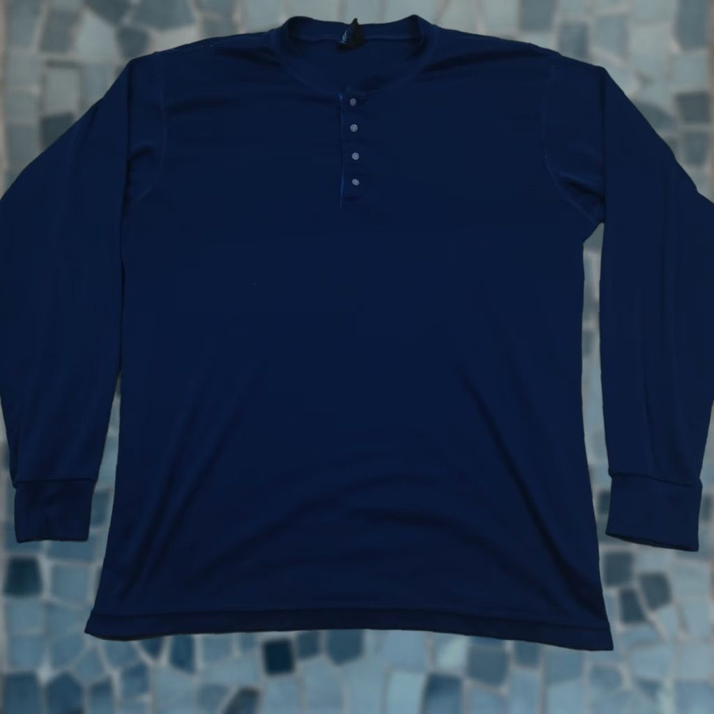 Patagonia Vintage Shirt Mens Xl Henley Capilene Outdoor Layer Long Sleeve T Shirt Outdoor