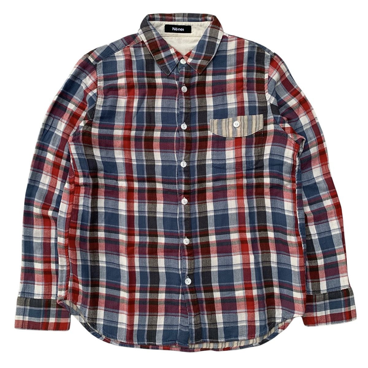 Japanese Brand X Ne Net Ne Net By Issey Miyake Flanel Shirt