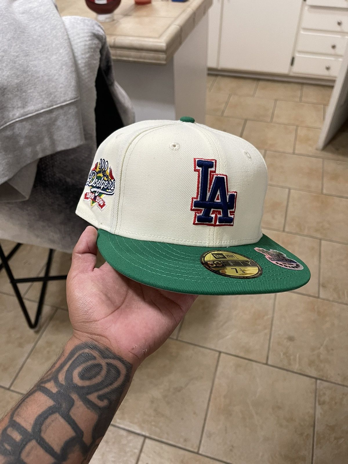 New Era Dodgers Pro Image Drop 7 1 8