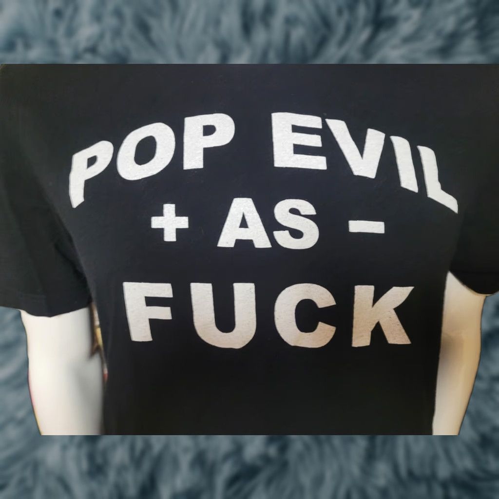 Logo 7 Vintage Pop Evil As F K T Shirt Mx Muskegon Mi Black Xl Men S Graphic Tee 2000s Rock Band The