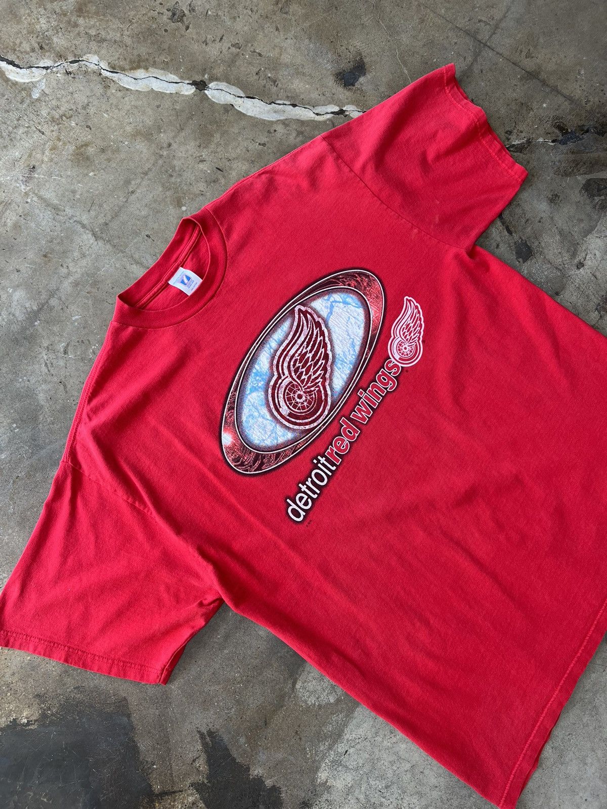 Vintage Nhl Detroit Red Wing Tee Xxl Hoodie, Sweatshirt | FlexRushtees.com