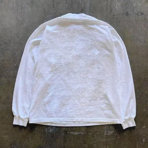 Other White Washed Retro Lemon Pattern Long Sleeve T Shirt