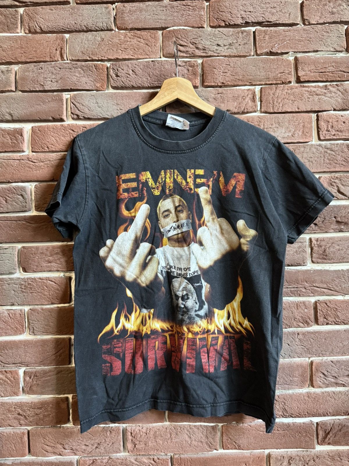 Eminem Rare Vintage Y2k Eminem Survival Rap Band Tshirt 00s D12 Hoodie, Sweatshirt | FlexRushtees.com