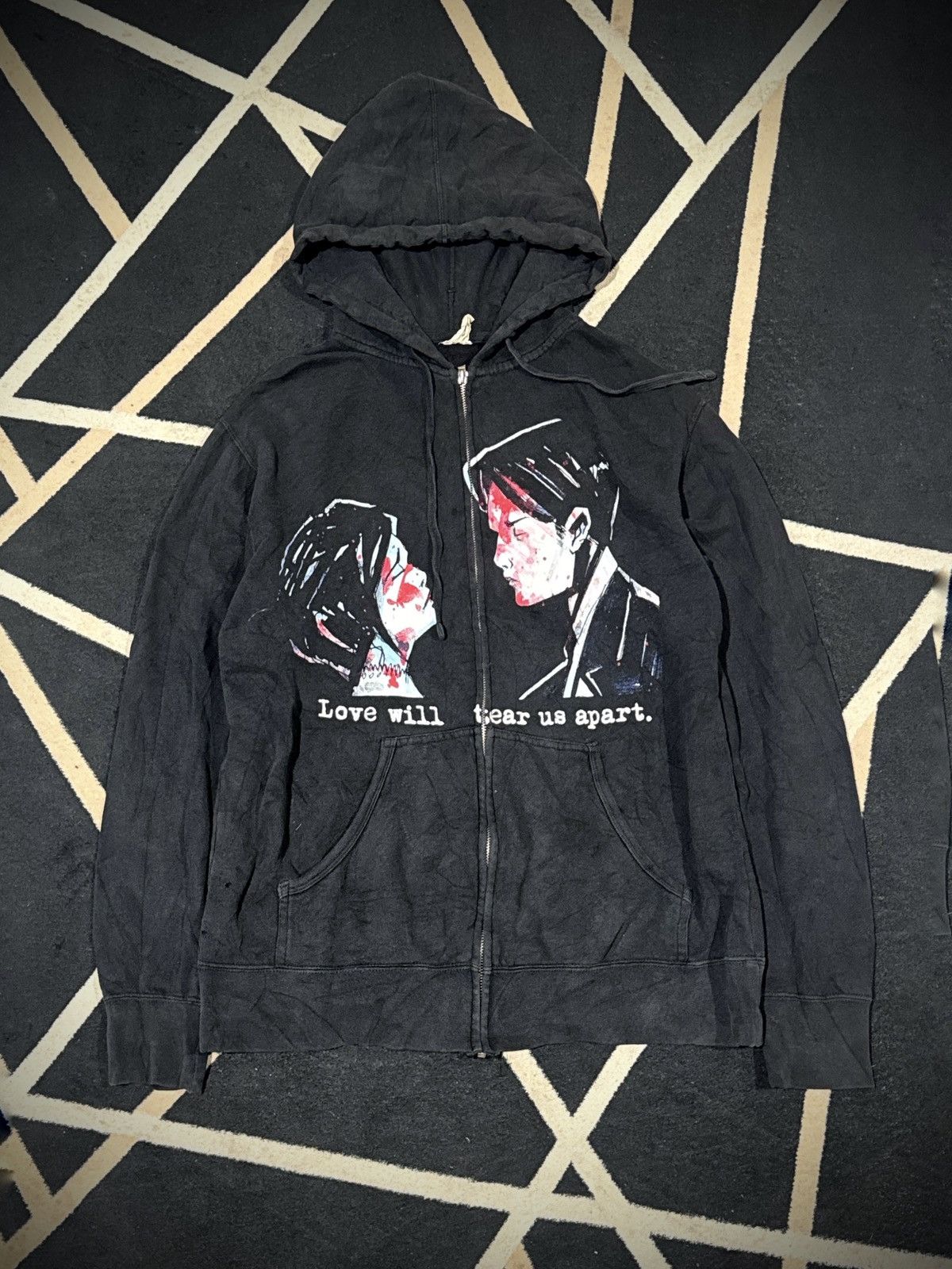 Hysteric Glamour My Chemical Romance Hoodie Trashed T-Shirts, Sweatshirt | FlexRushtees.com