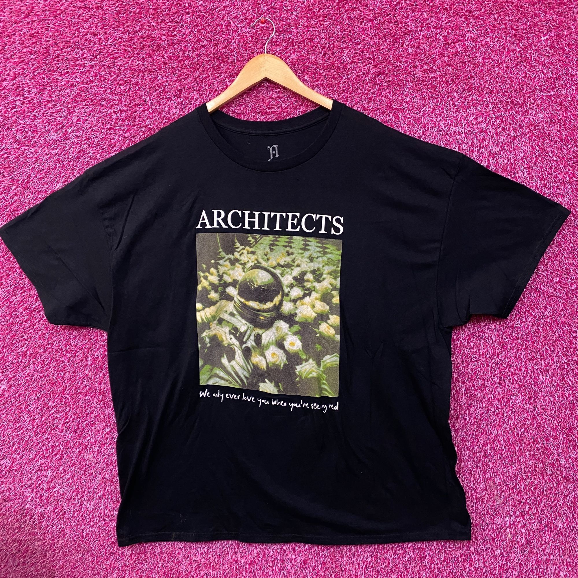 Architect Architects Seeing Red Astronaut Flowers T Shirt 3xl