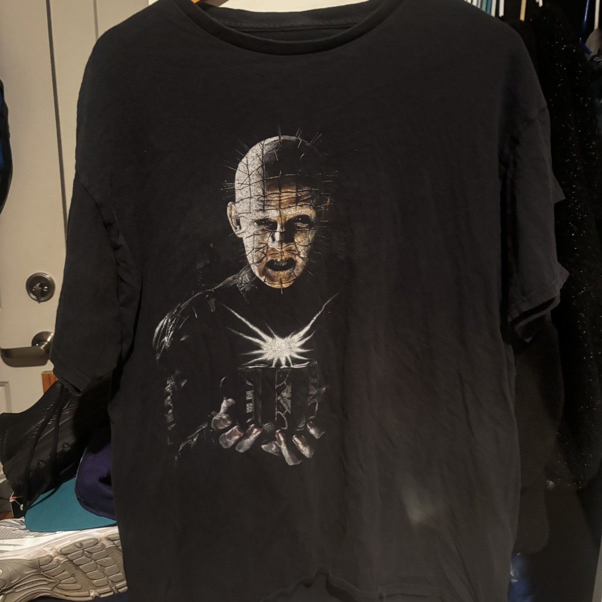 Vintage Hellraiser 3 Faded Black Hell On Earth Pinhead Shirt
